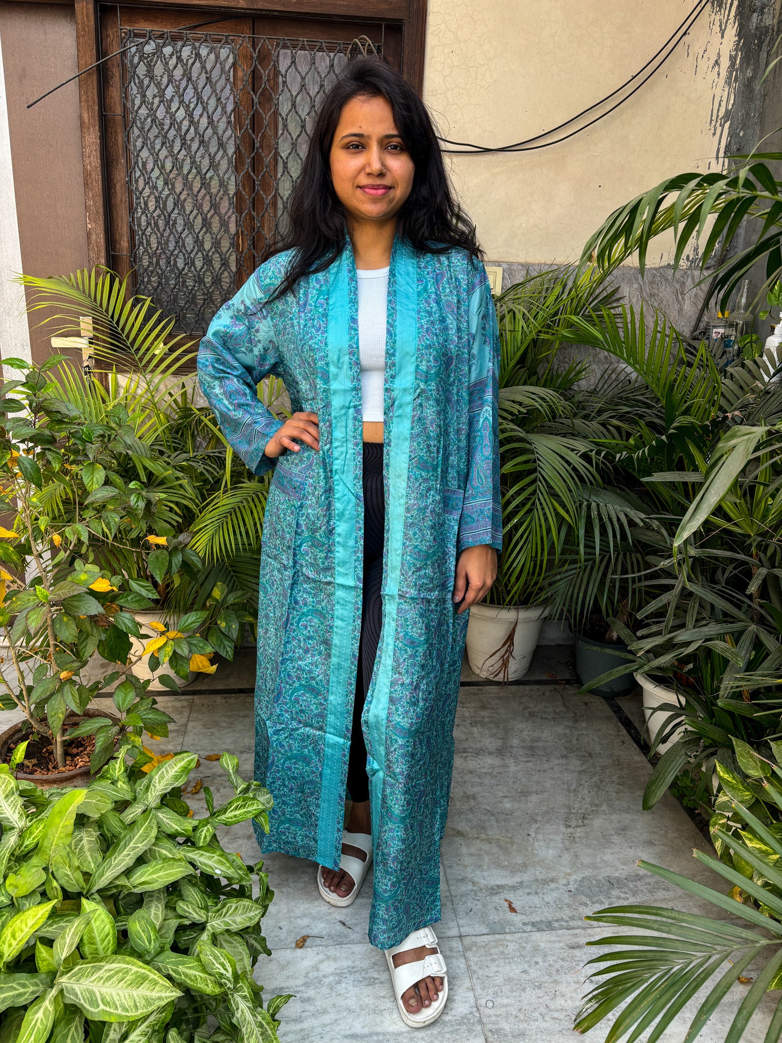Handcrafted Kimonos Made from Vintage Silk Sarees