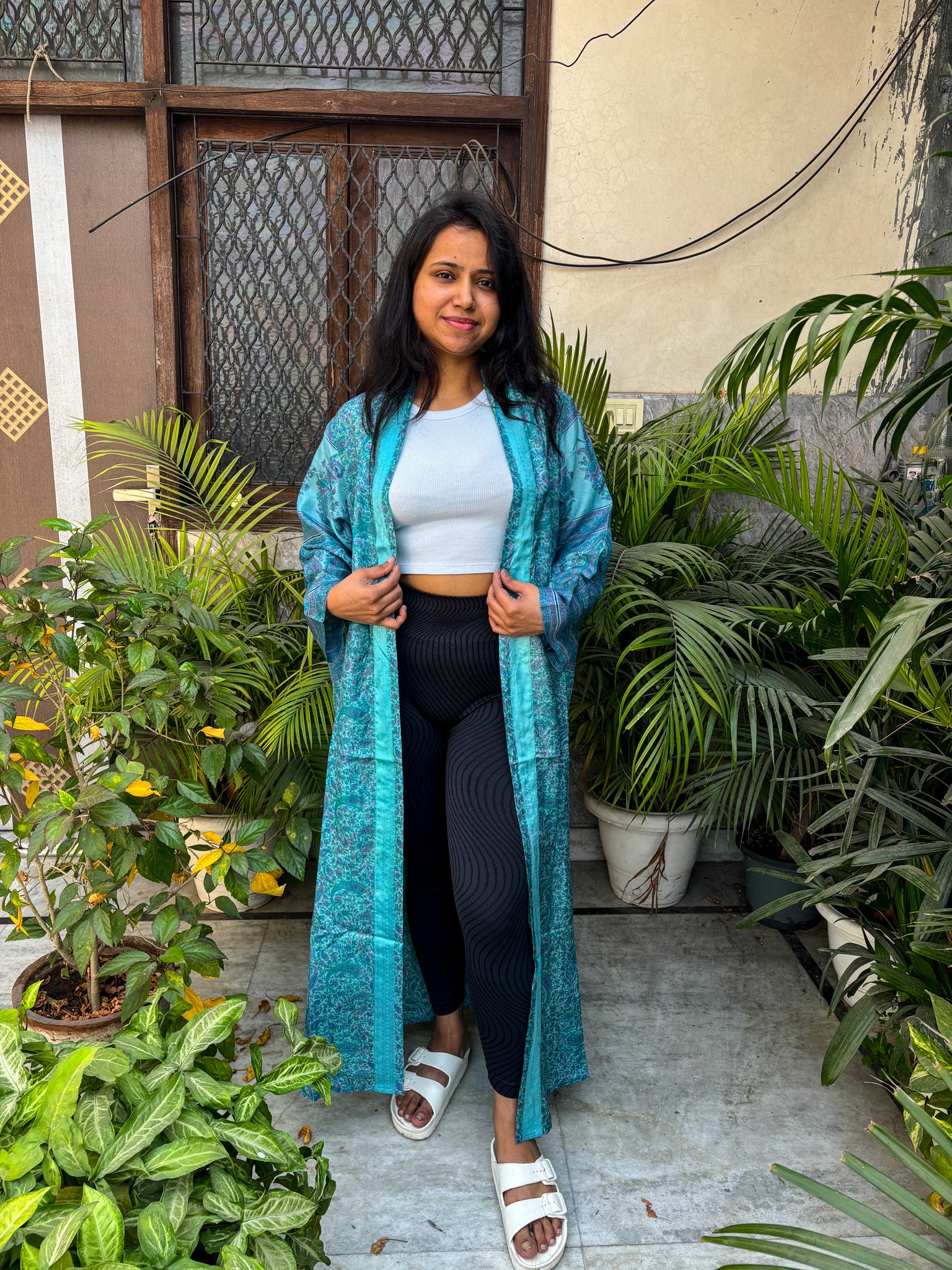 Handcrafted Kimonos Made from Vintage Silk Sarees