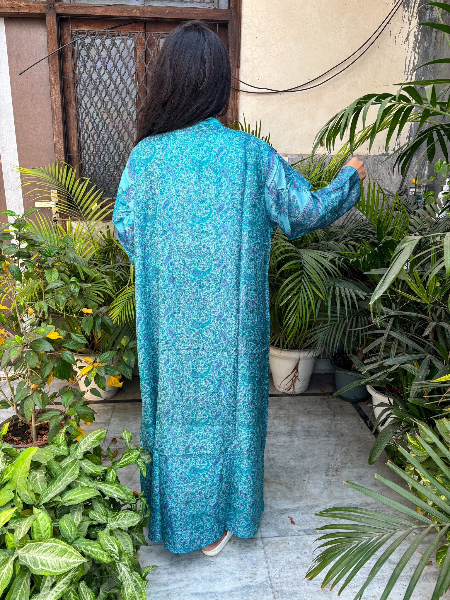 Handcrafted Kimonos Made from Vintage Silk Sarees
