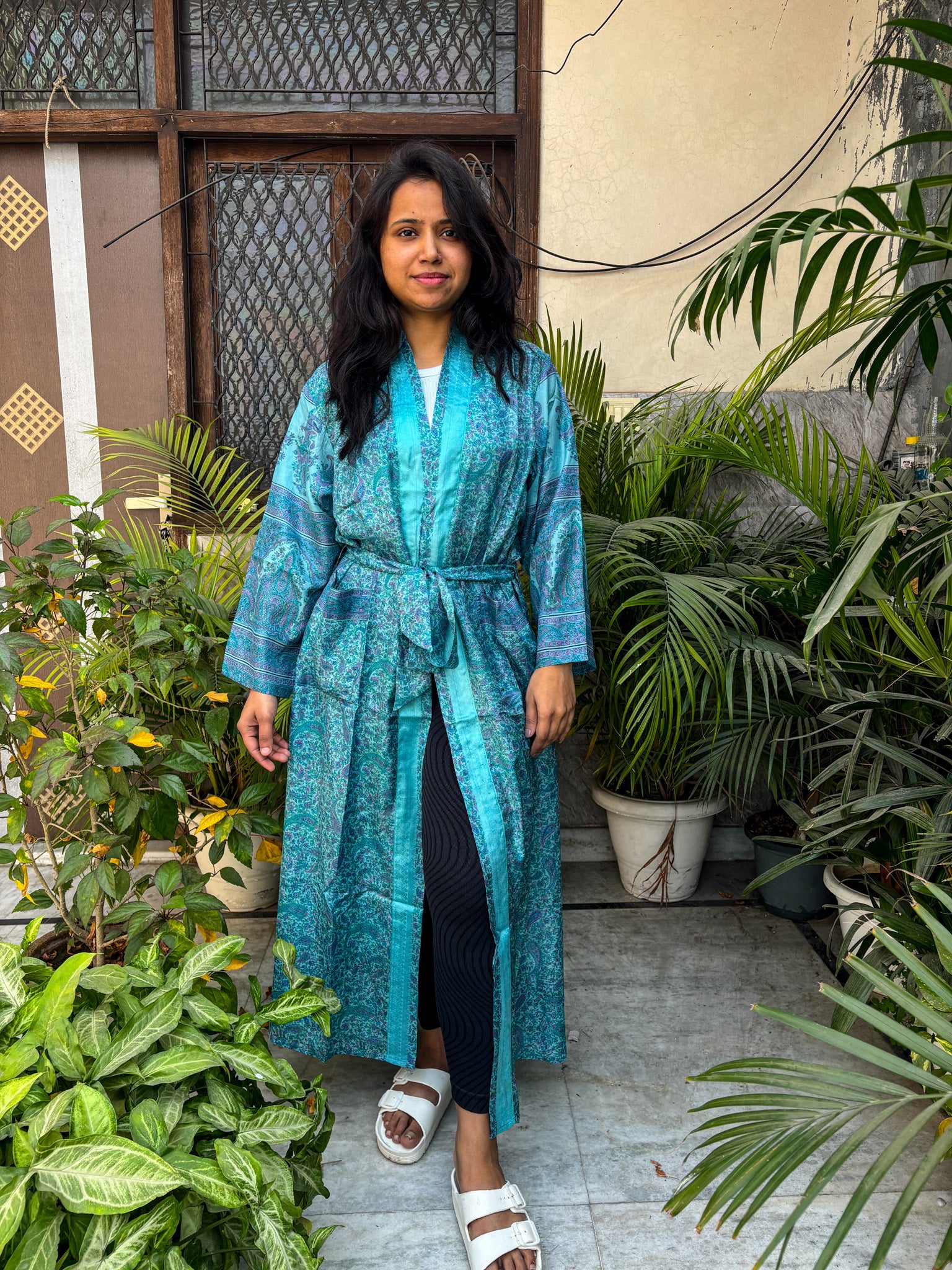 Handcrafted Kimonos Made from Vintage Silk Sarees