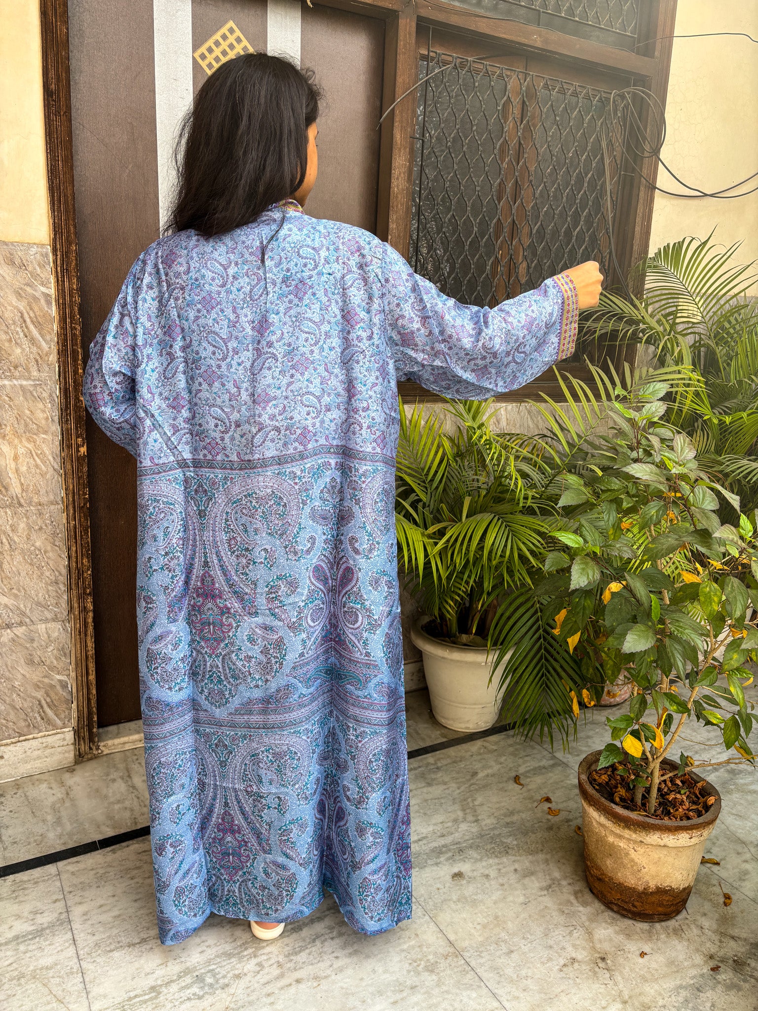Handcrafted Kimonos Made from Vintage Silk Sarees