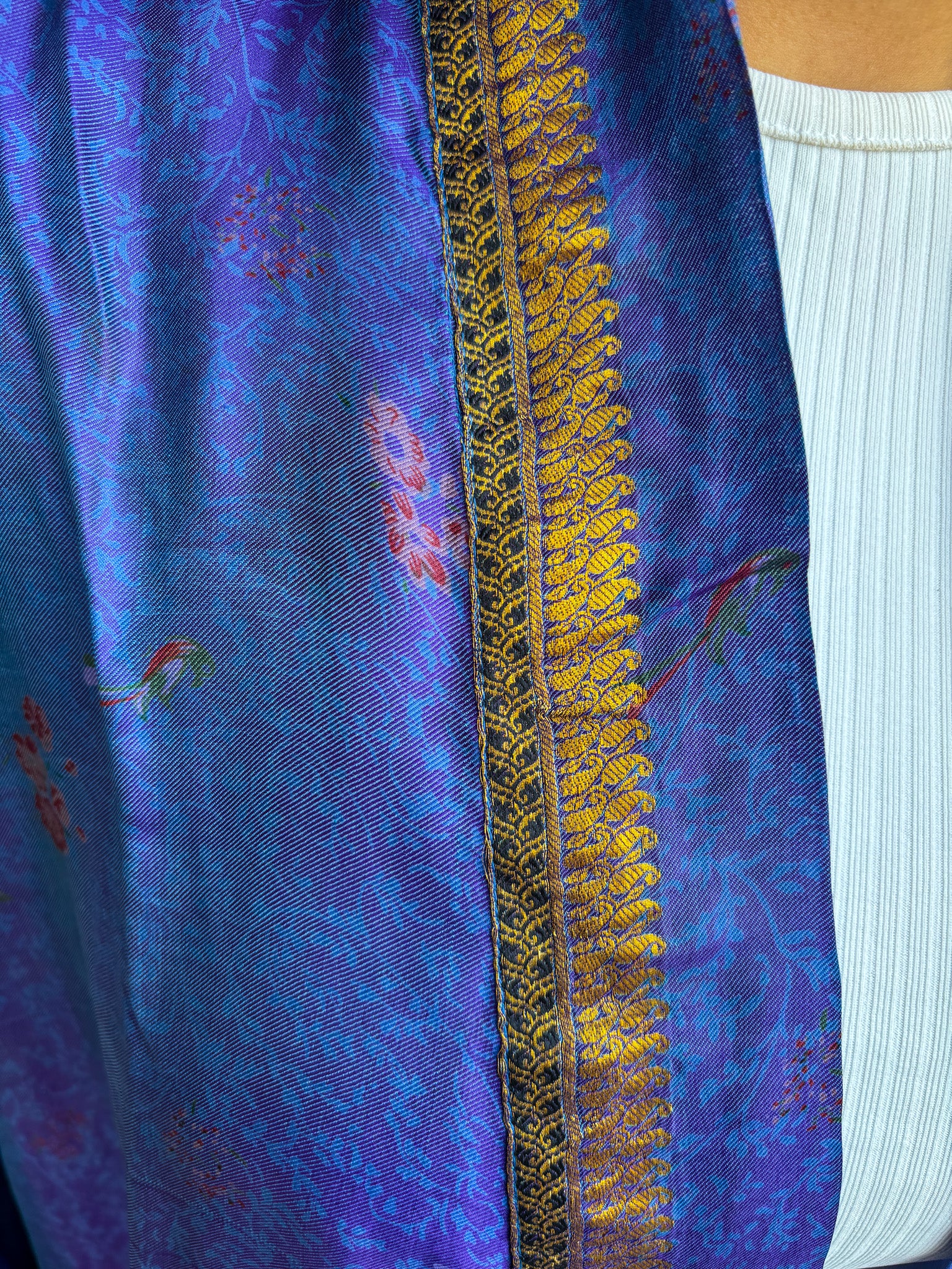 Handcrafted Kimonos Made from Vintage Silk Sarees