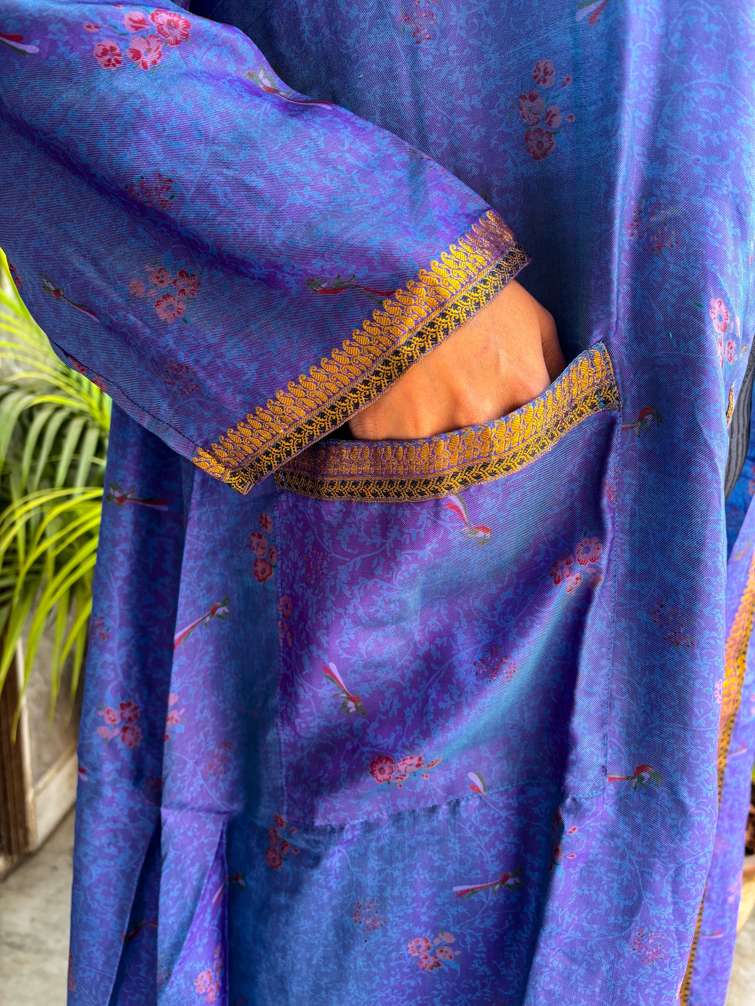 Handcrafted Kimonos Made from Vintage Silk Sarees