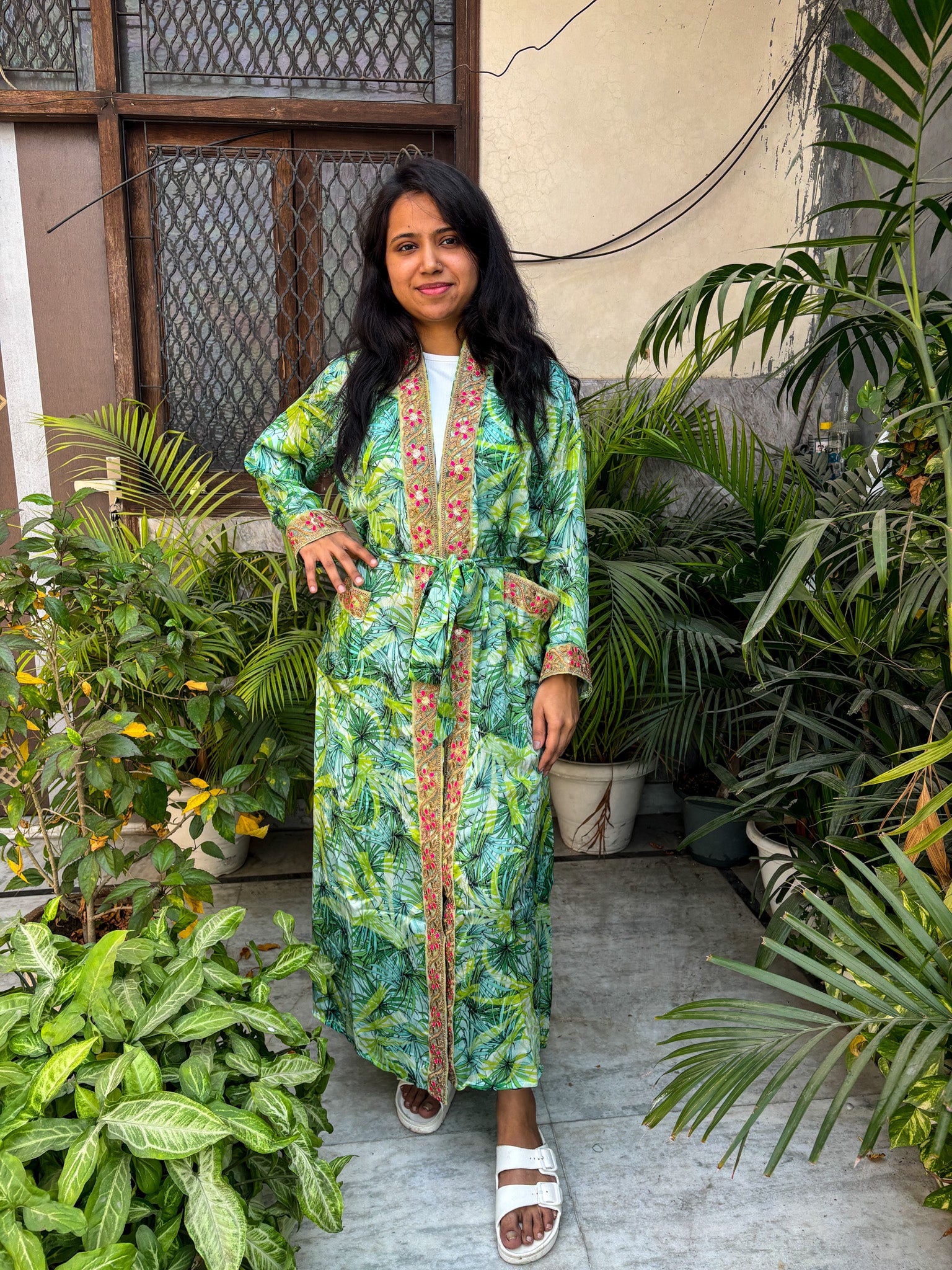 Handcrafted Kimonos Made from Vintage Silk Sarees