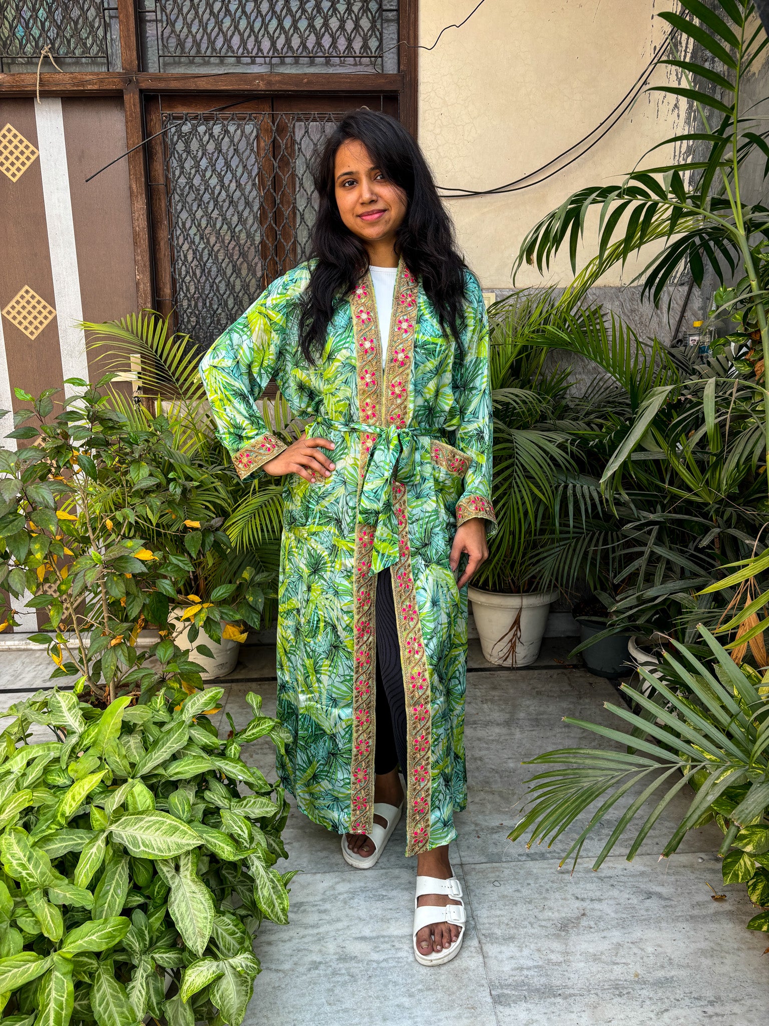 Handcrafted Kimonos Made from Vintage Silk Sarees