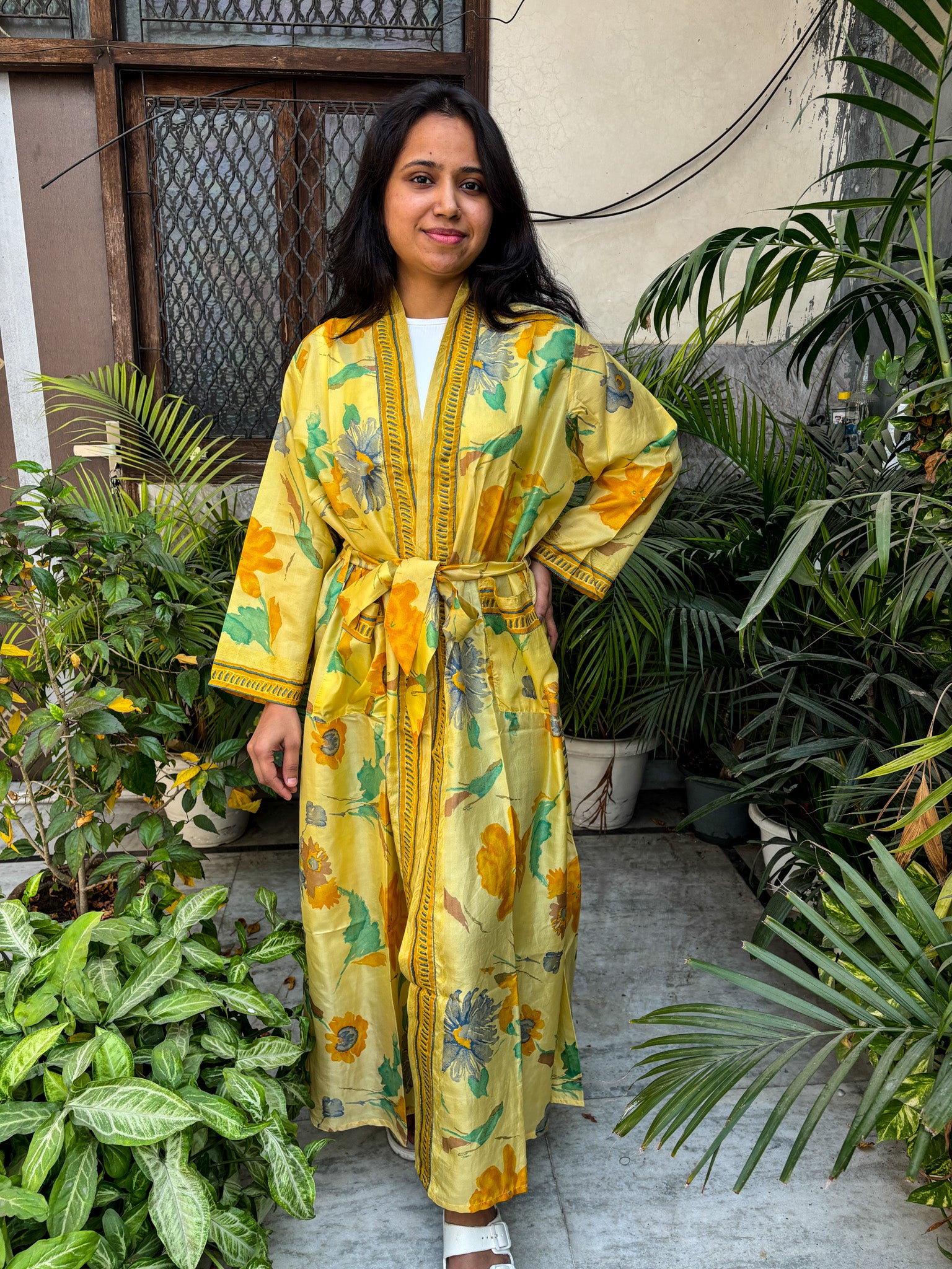 Handcrafted Kimonos Made from Vintage Silk Sarees