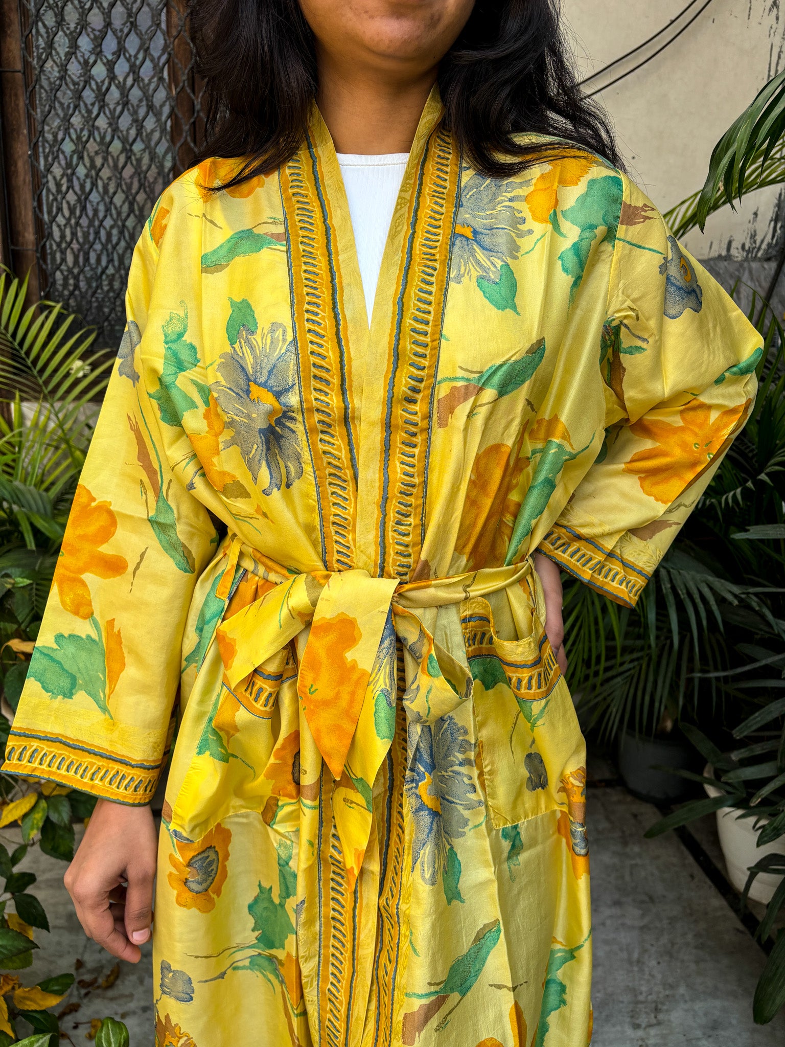 Handcrafted Kimonos Made from Vintage Silk Sarees