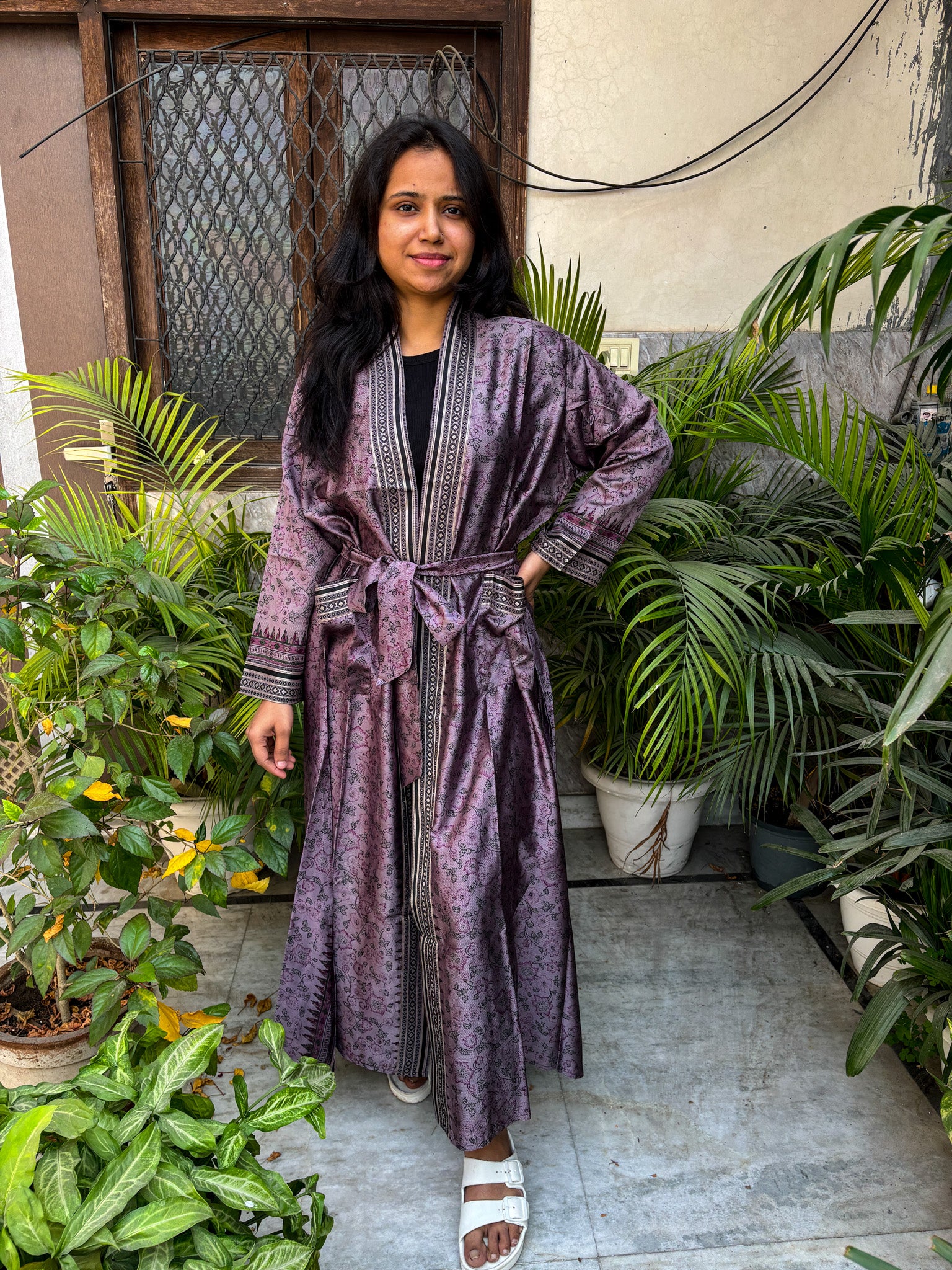 Handcrafted Kimonos Made from Vintage Silk Sarees