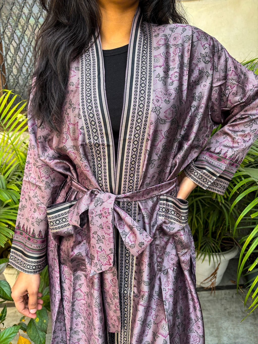 Handcrafted Kimonos Made from Vintage Silk Sarees