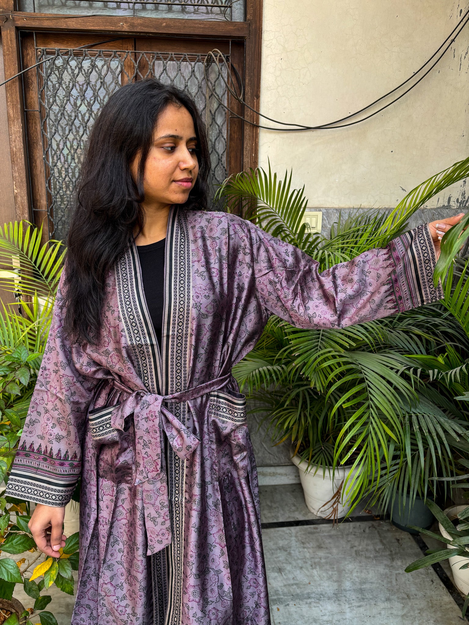 Handcrafted Kimonos Made from Vintage Silk Sarees