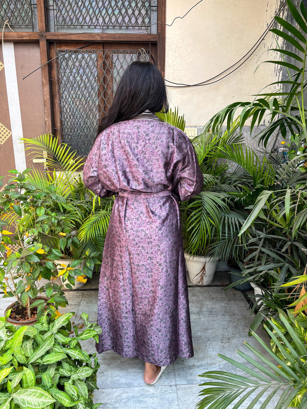Handcrafted Kimonos Made from Vintage Silk Sarees