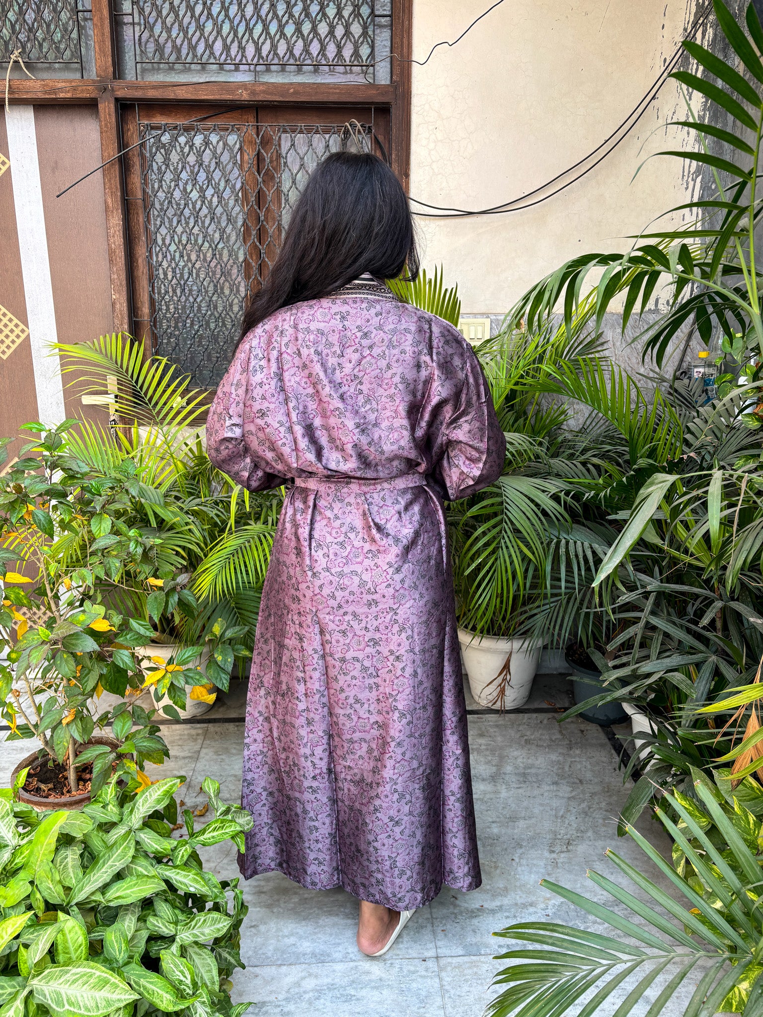 Handcrafted Kimonos Made from Vintage Silk Sarees