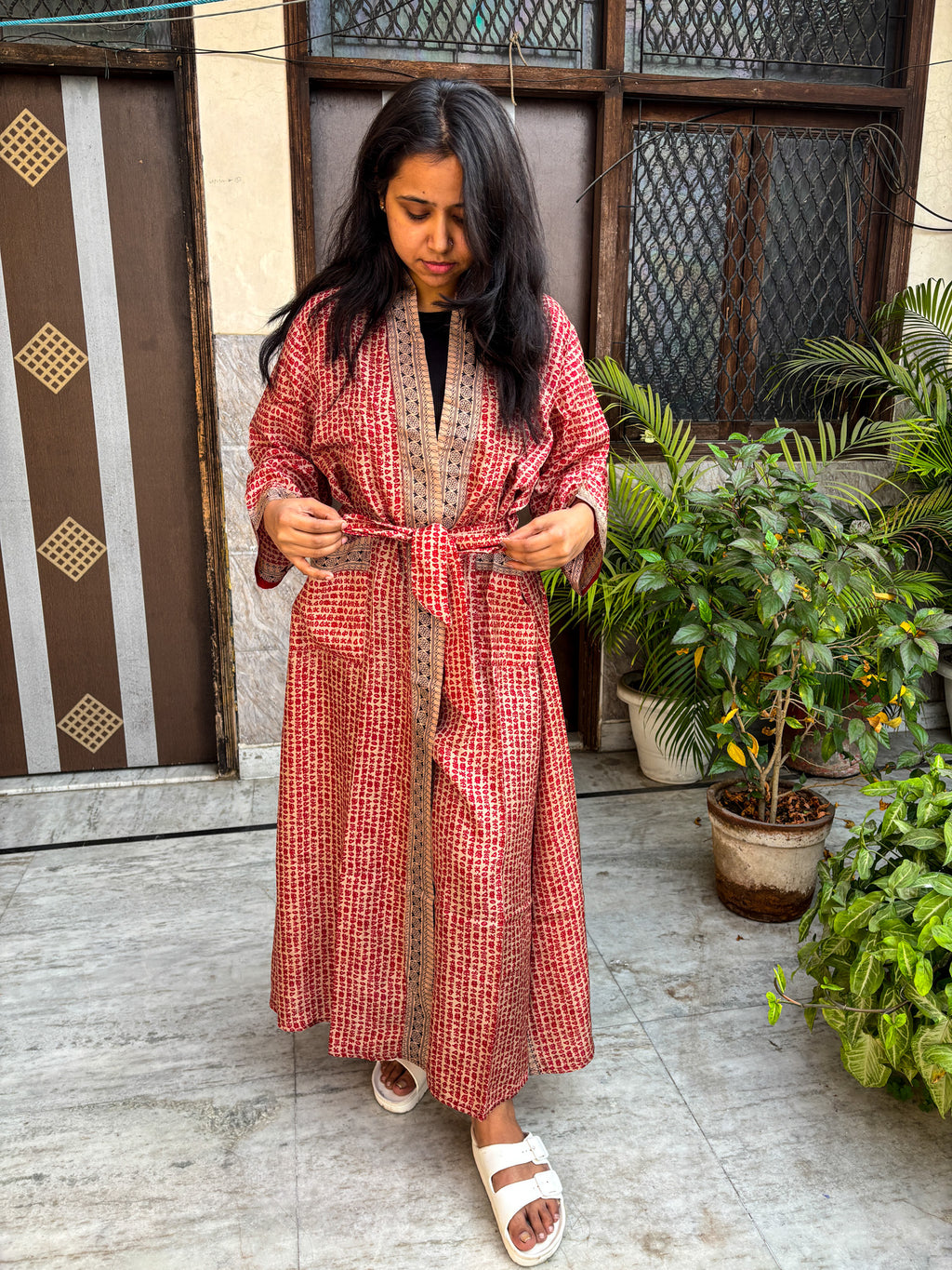 Handcrafted Kimonos Made from Vintage Silk Sarees