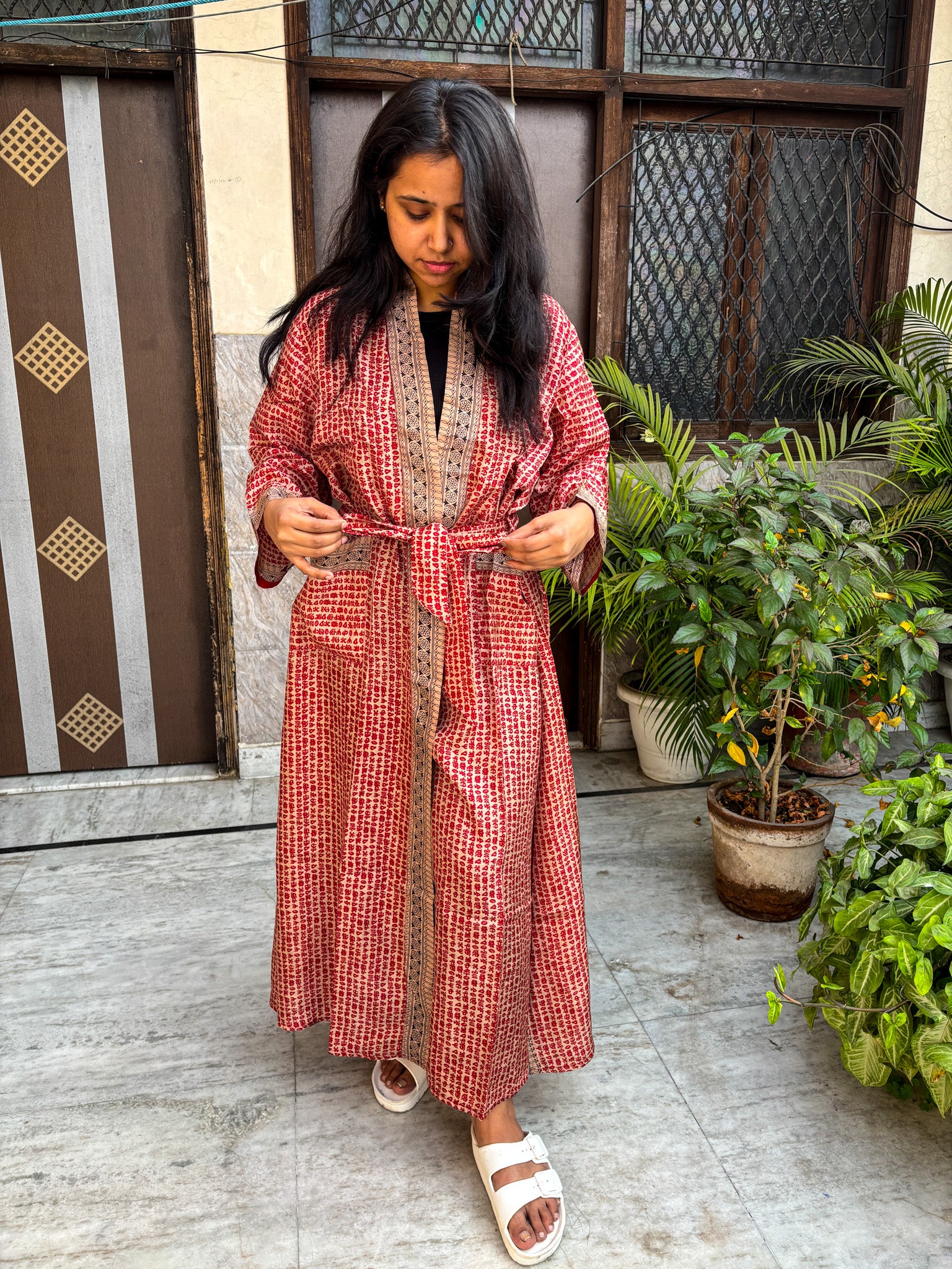 Handcrafted Kimonos Made from Vintage Silk Sarees