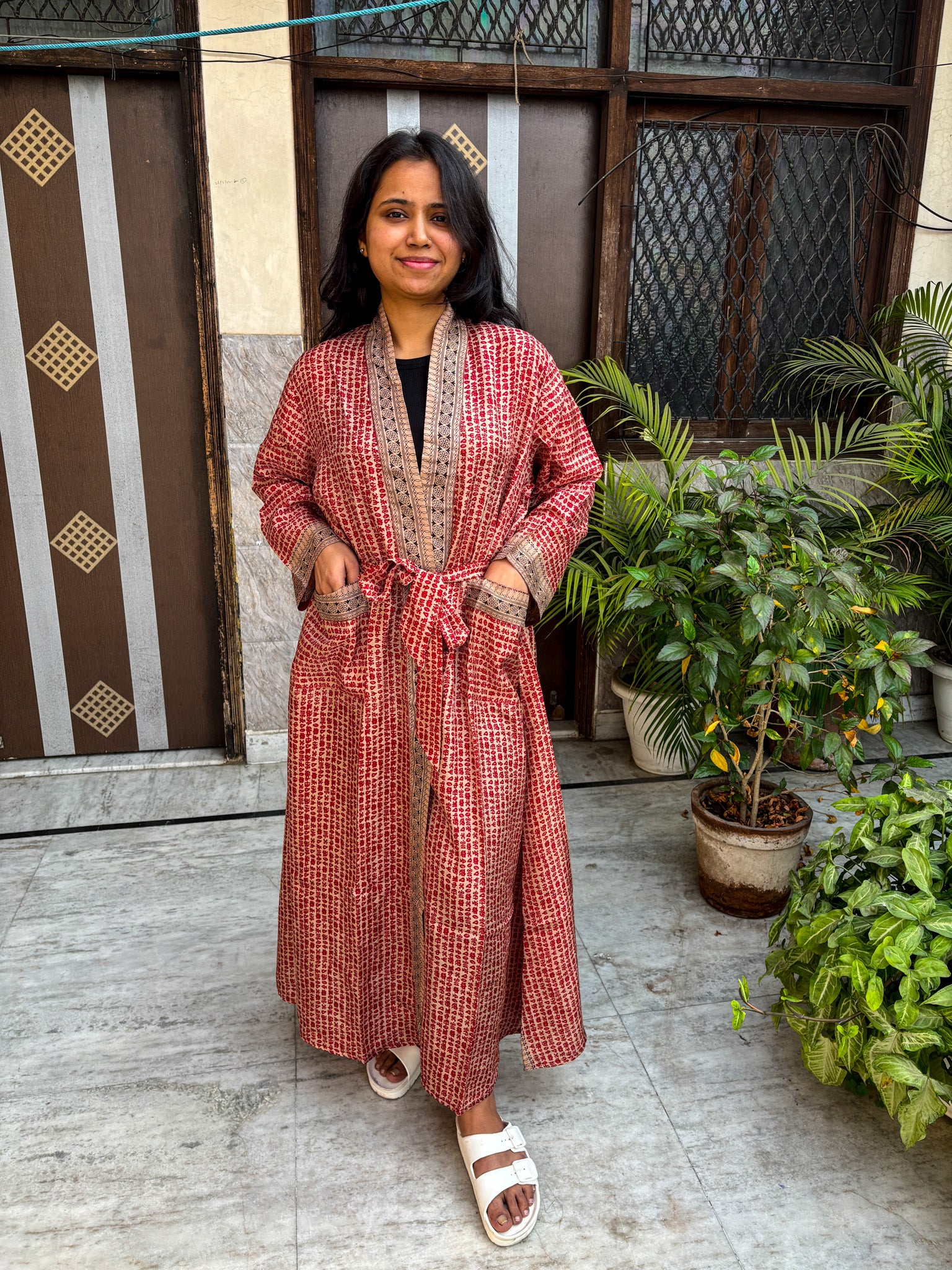 Handcrafted Kimonos Made from Vintage Silk Sarees