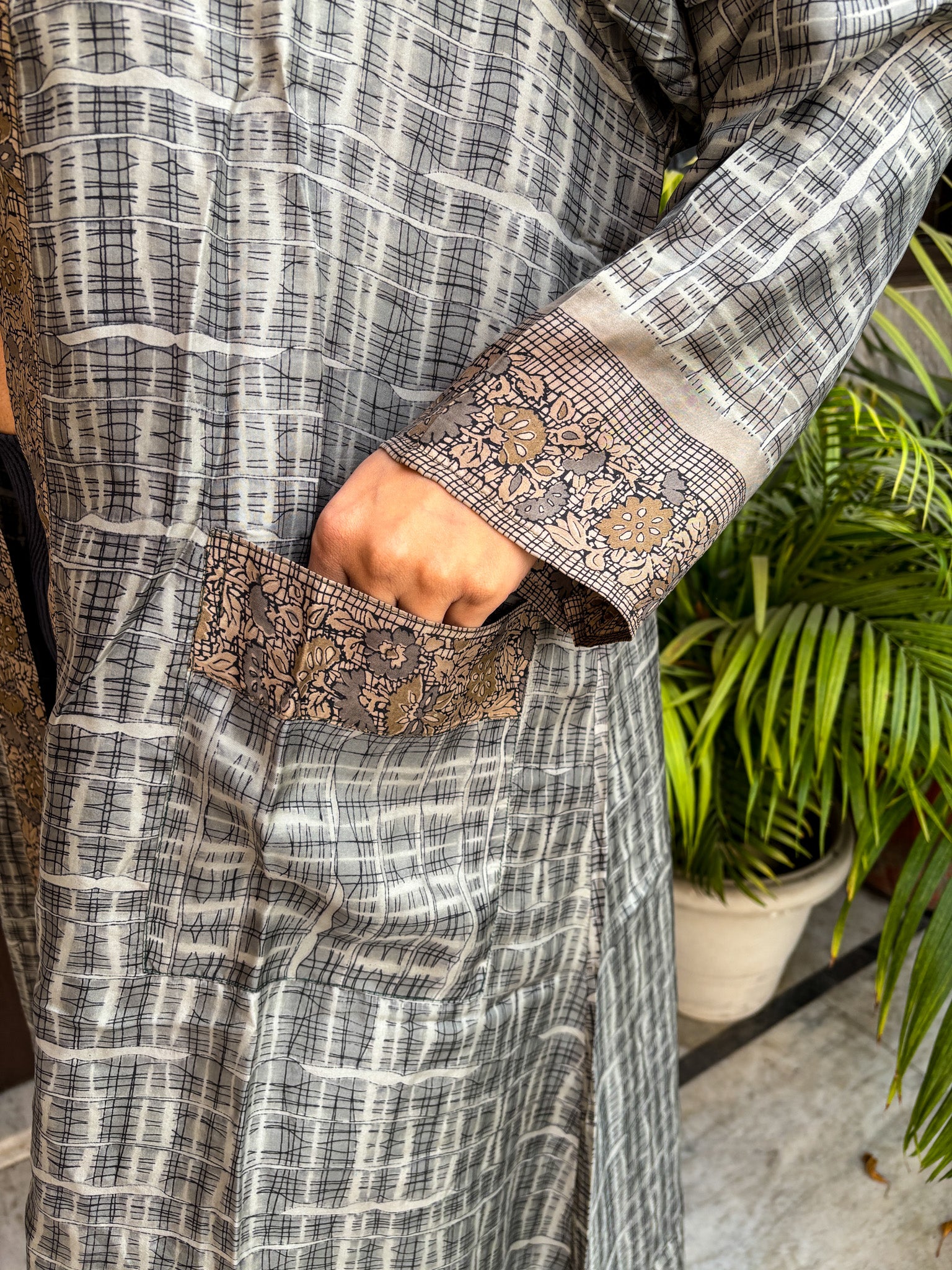 Handcrafted Kimonos Made from Vintage Silk Sarees