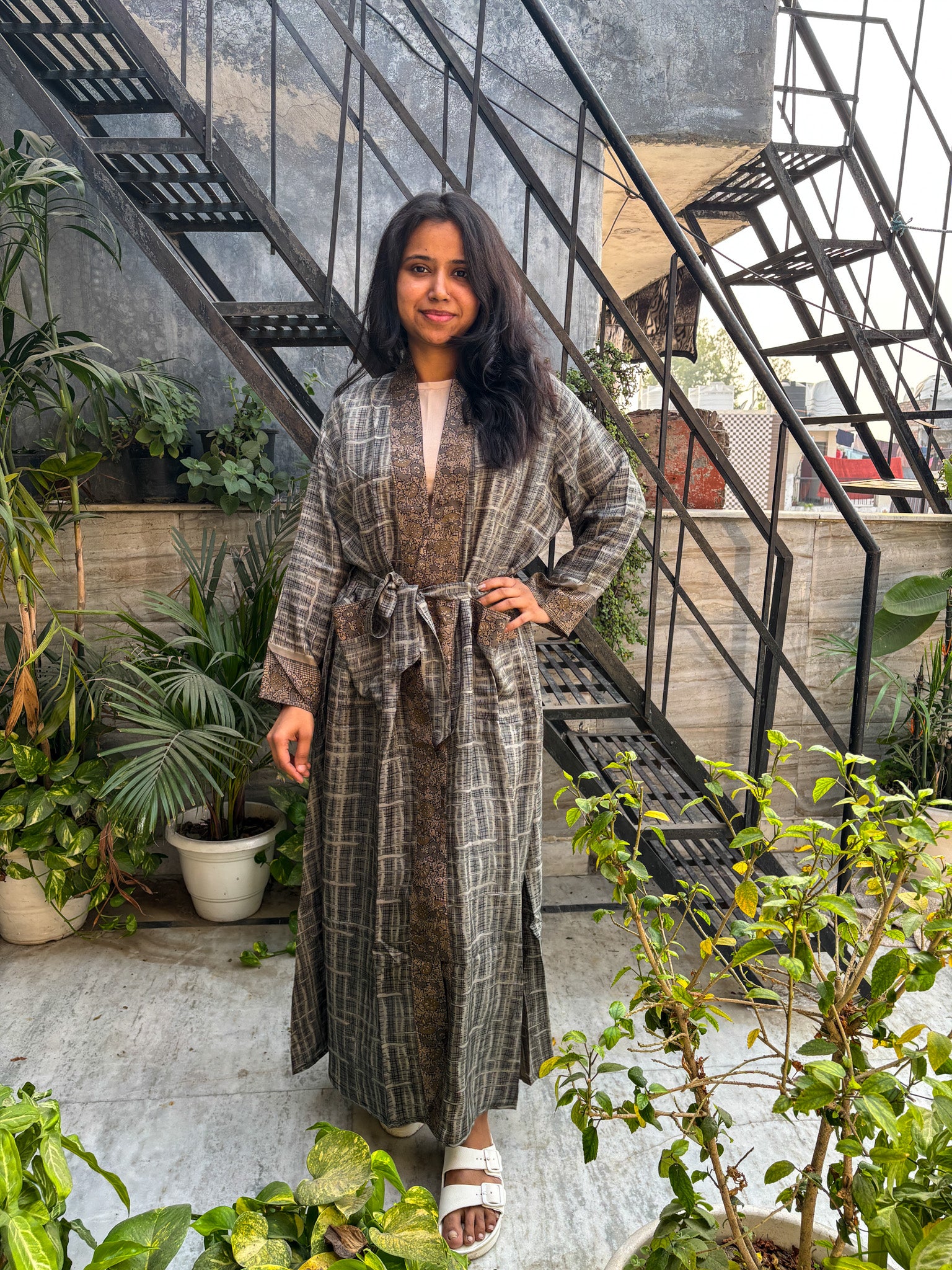 Handcrafted Kimonos Made from Vintage Silk Sarees