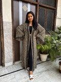 Handcrafted Kimonos Made from Vintage Moss Silk Sarees