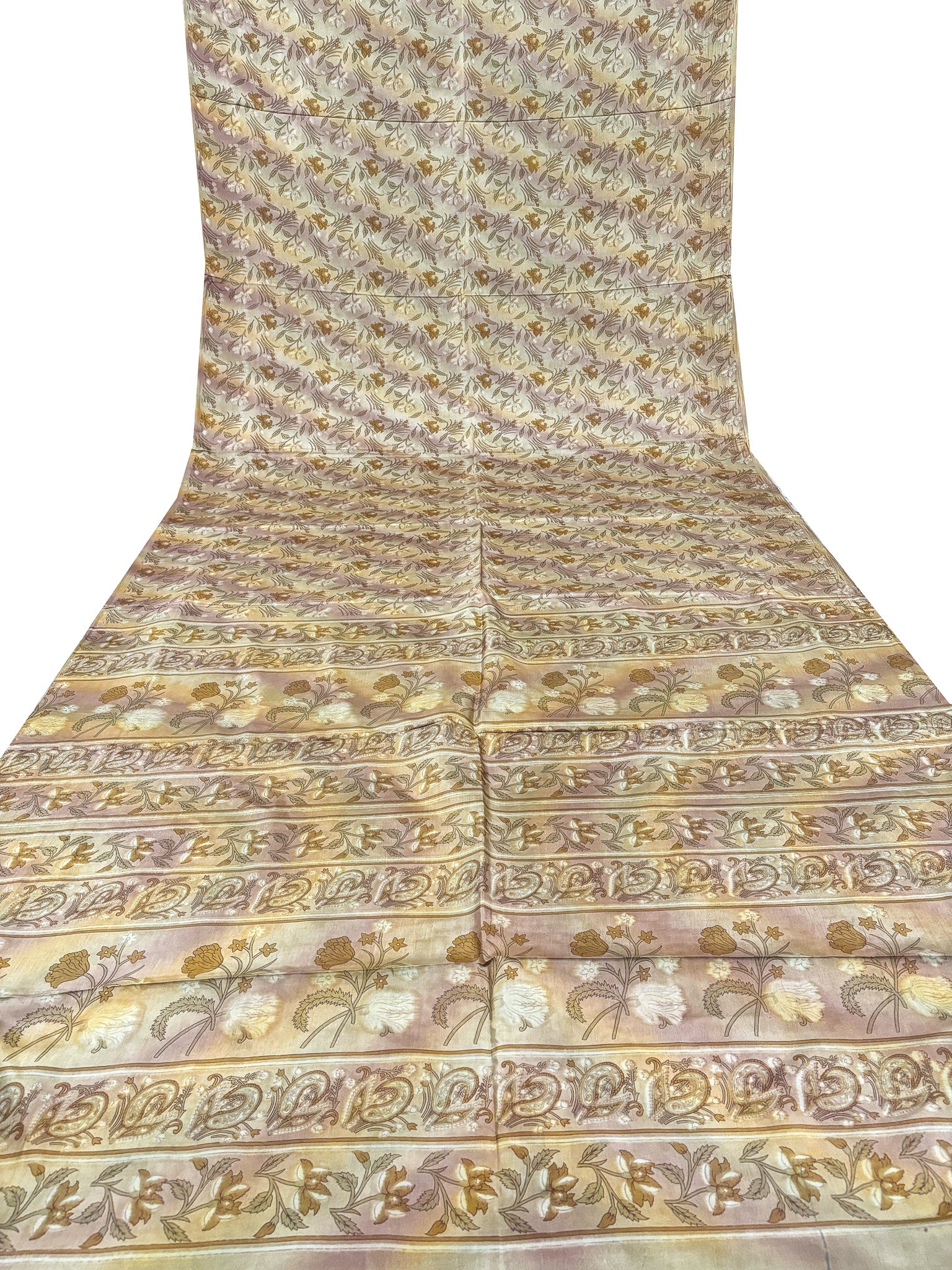 Vintage Multicolor Silk Saree