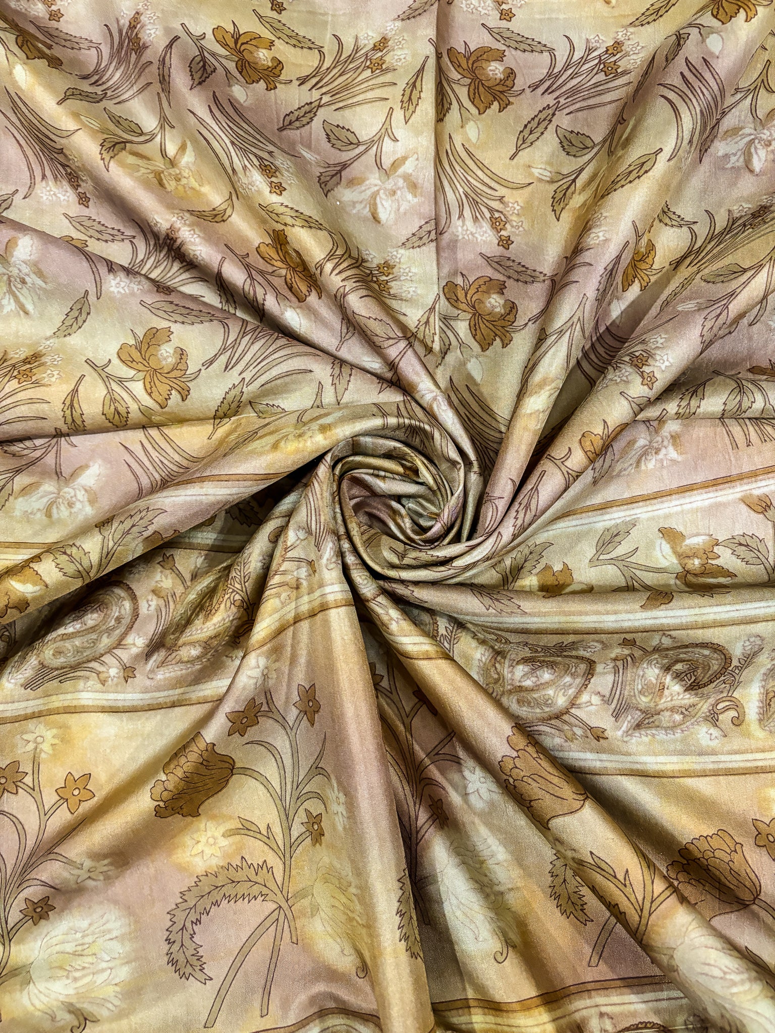 Vintage Multicolor Silk Saree