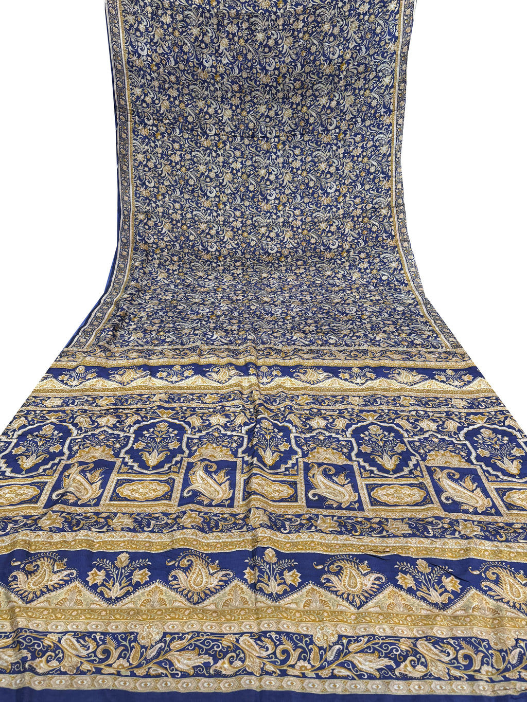 Vintage Blue Silk Saree