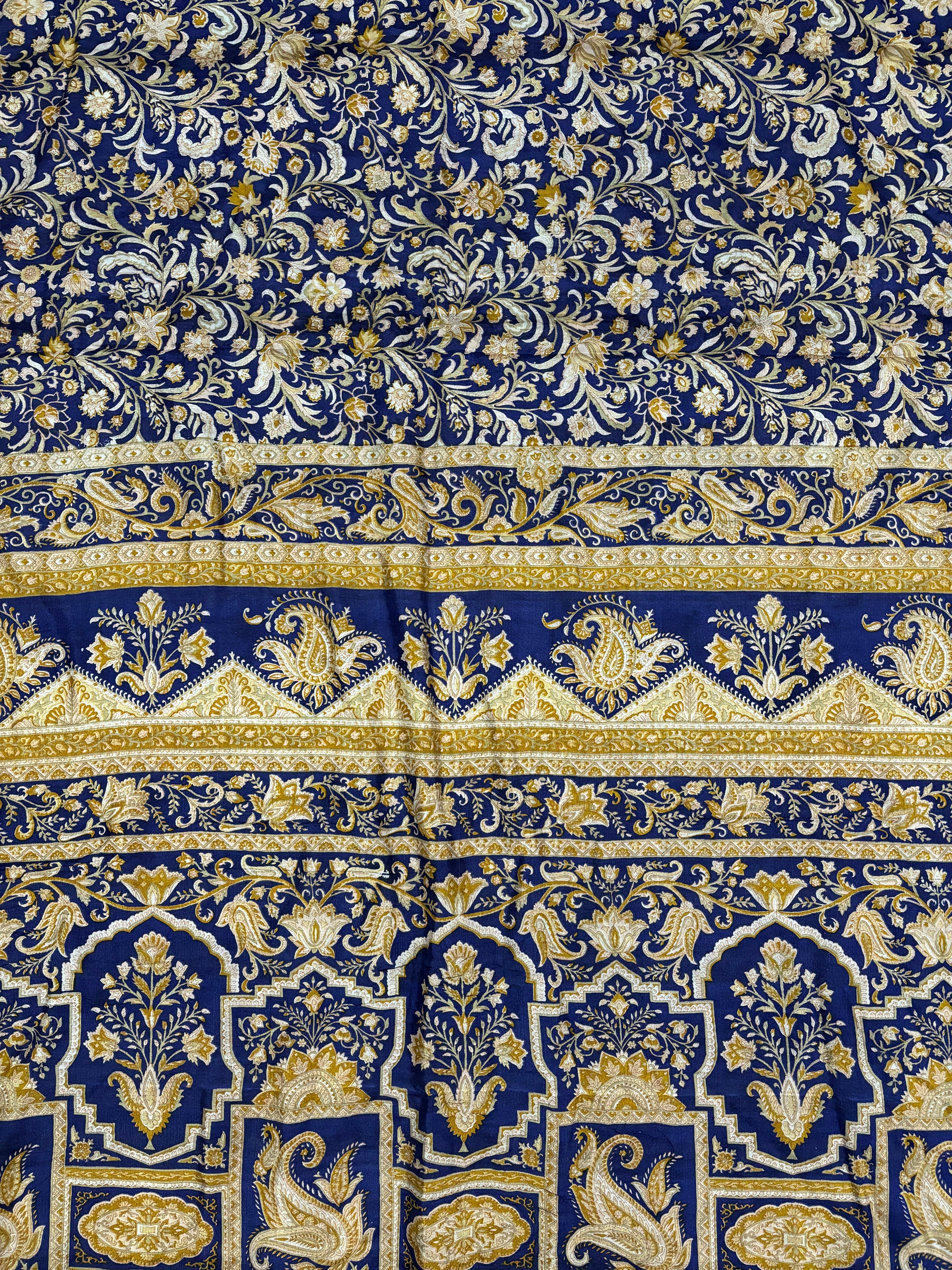 Vintage Blue Silk Saree