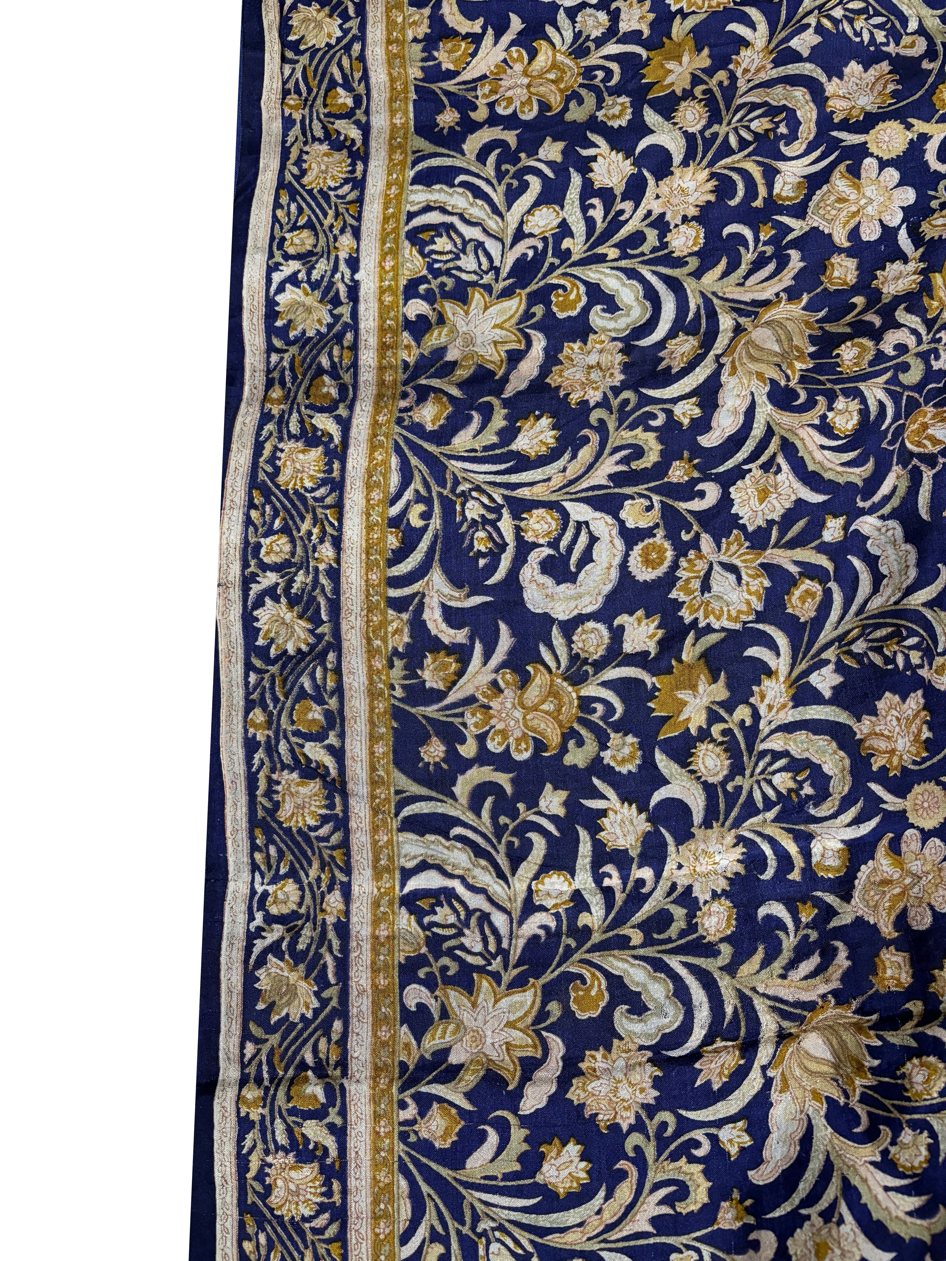 Vintage Blue Silk Saree