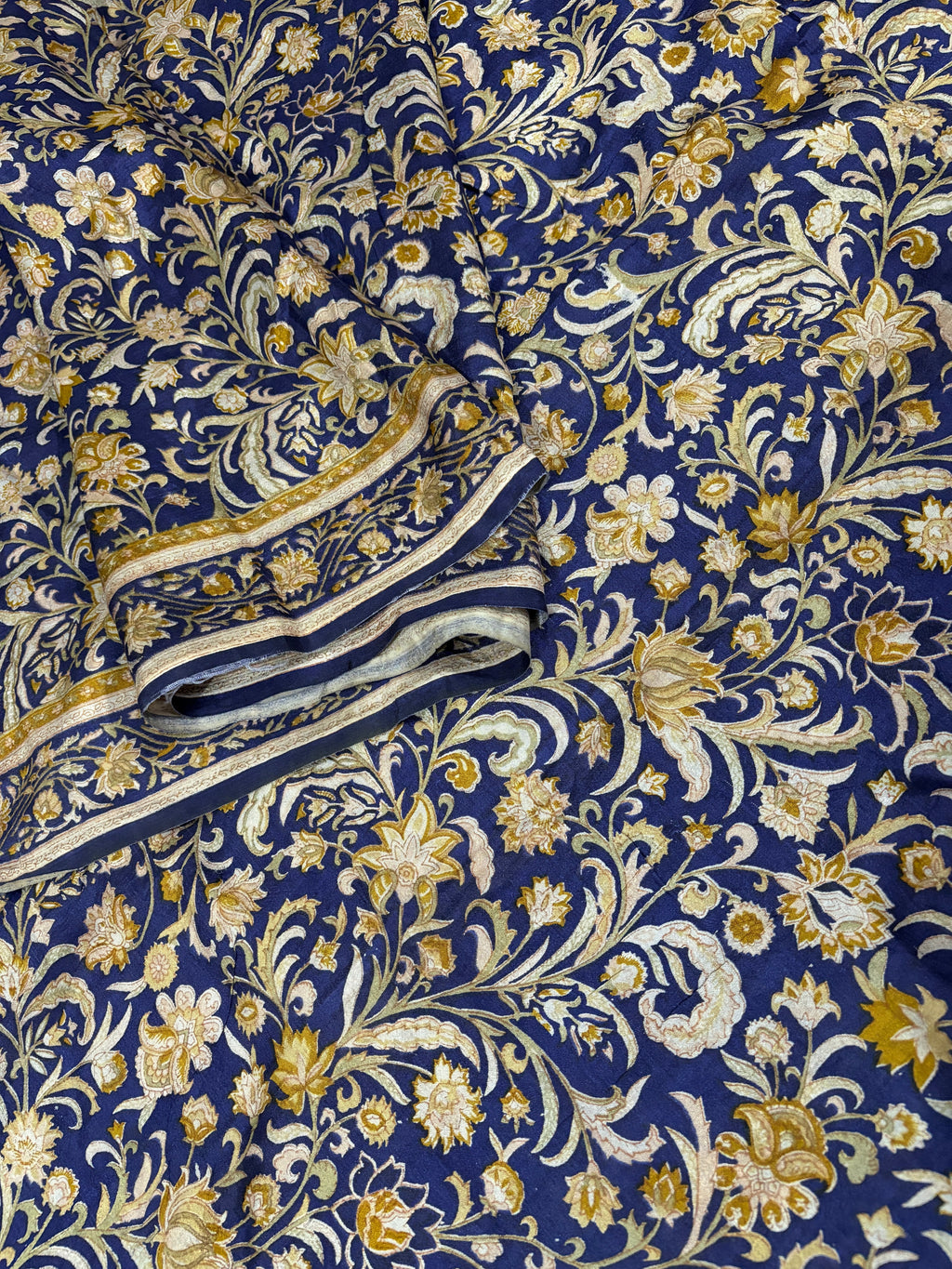 Vintage Blue Silk Saree