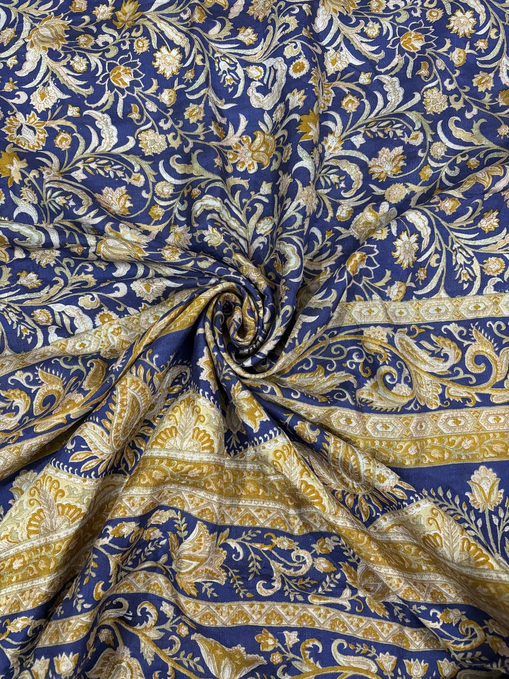 Vintage Blue Silk Saree